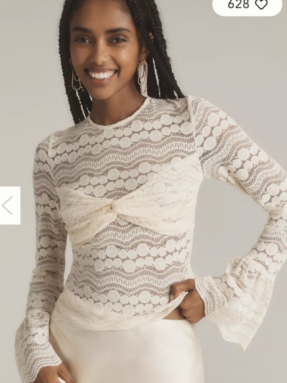 Sarah Hann Joslyn Lace Top - Anthropologie